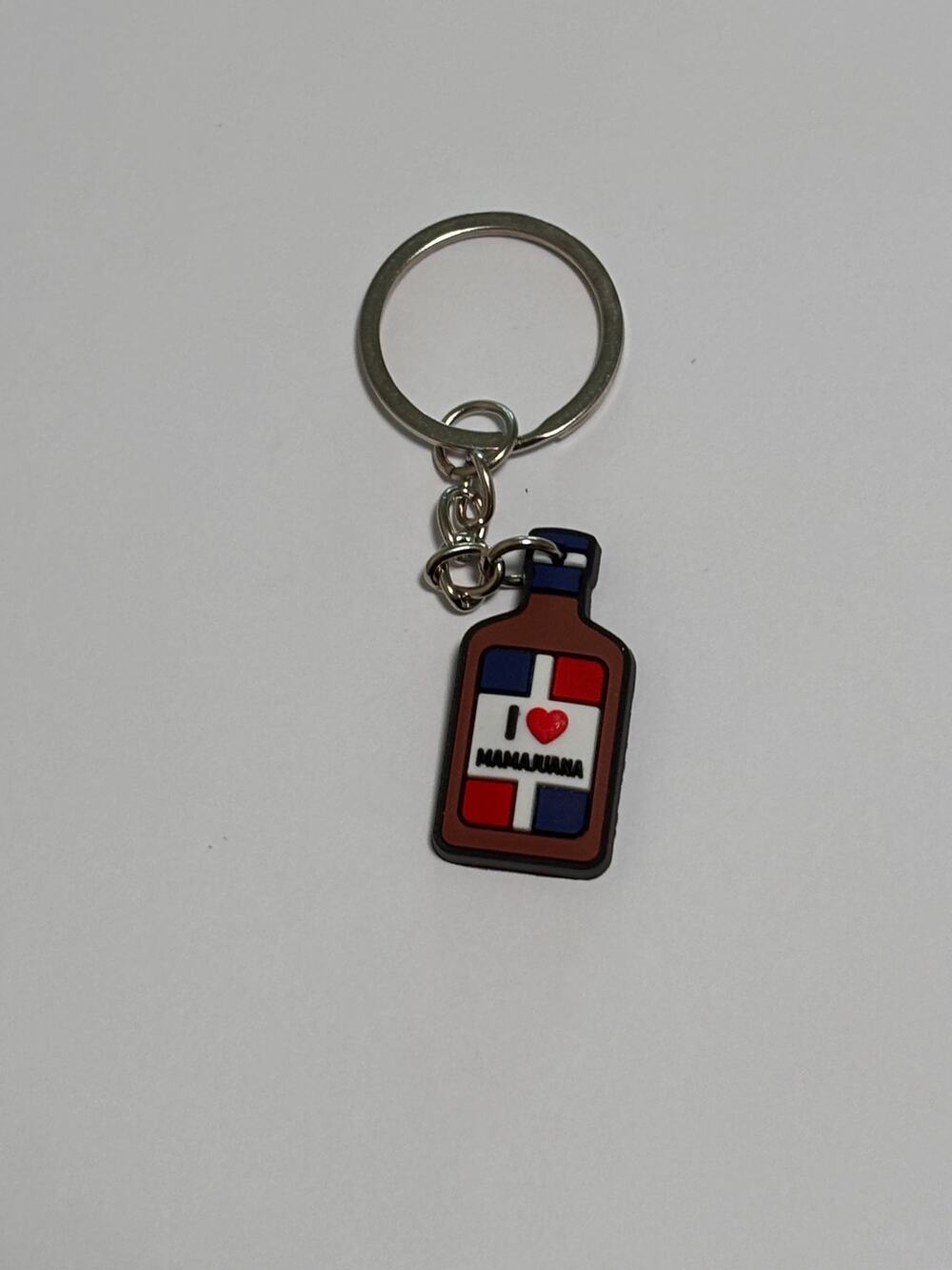 Republica Dominicana Keychain Souvenir Red White Blue Dominican Republic